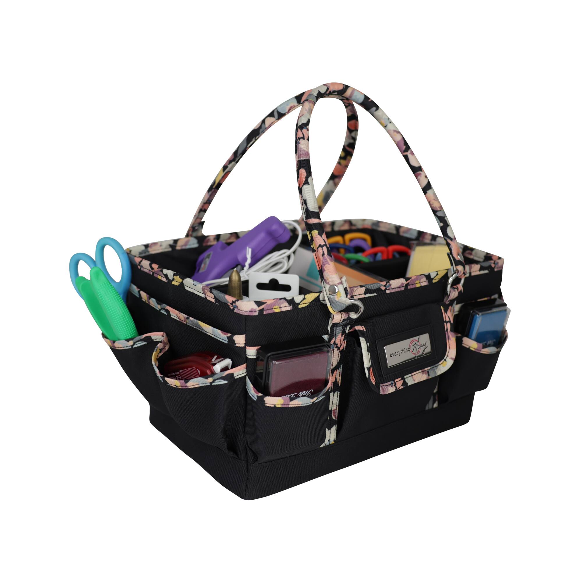 Everything Mary Black Floral Deluxe Store & Tote
